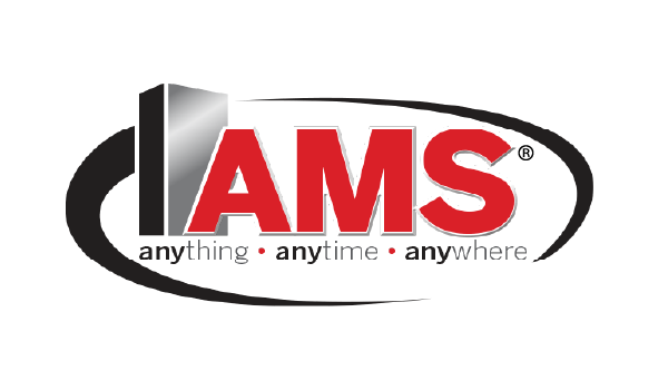 Logo for AMS, a reputable brand for Snack Machines.